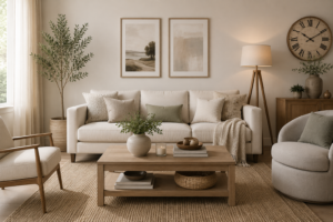 Living Room Decor Ideas with Neutral Colours